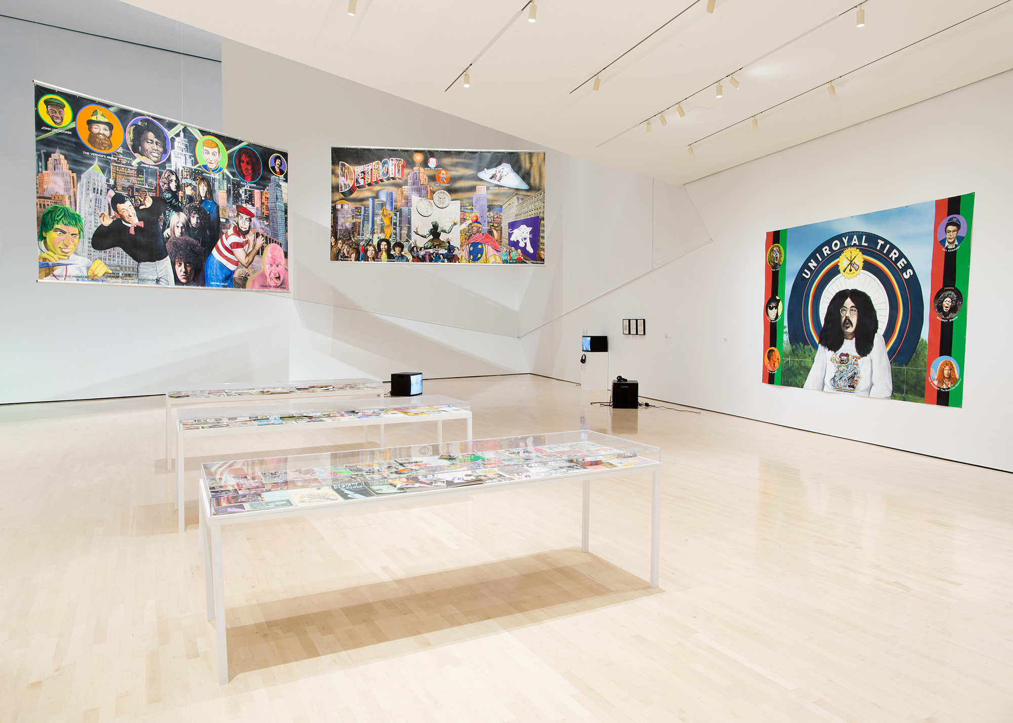 Michigan Stories:<i> Mike Kelley and Jim Shaw</i>, installation view at the Eli and Edythe Broad Art Museum at Michigan State University, 2017. Photo: Eat Pomegranate Photography
