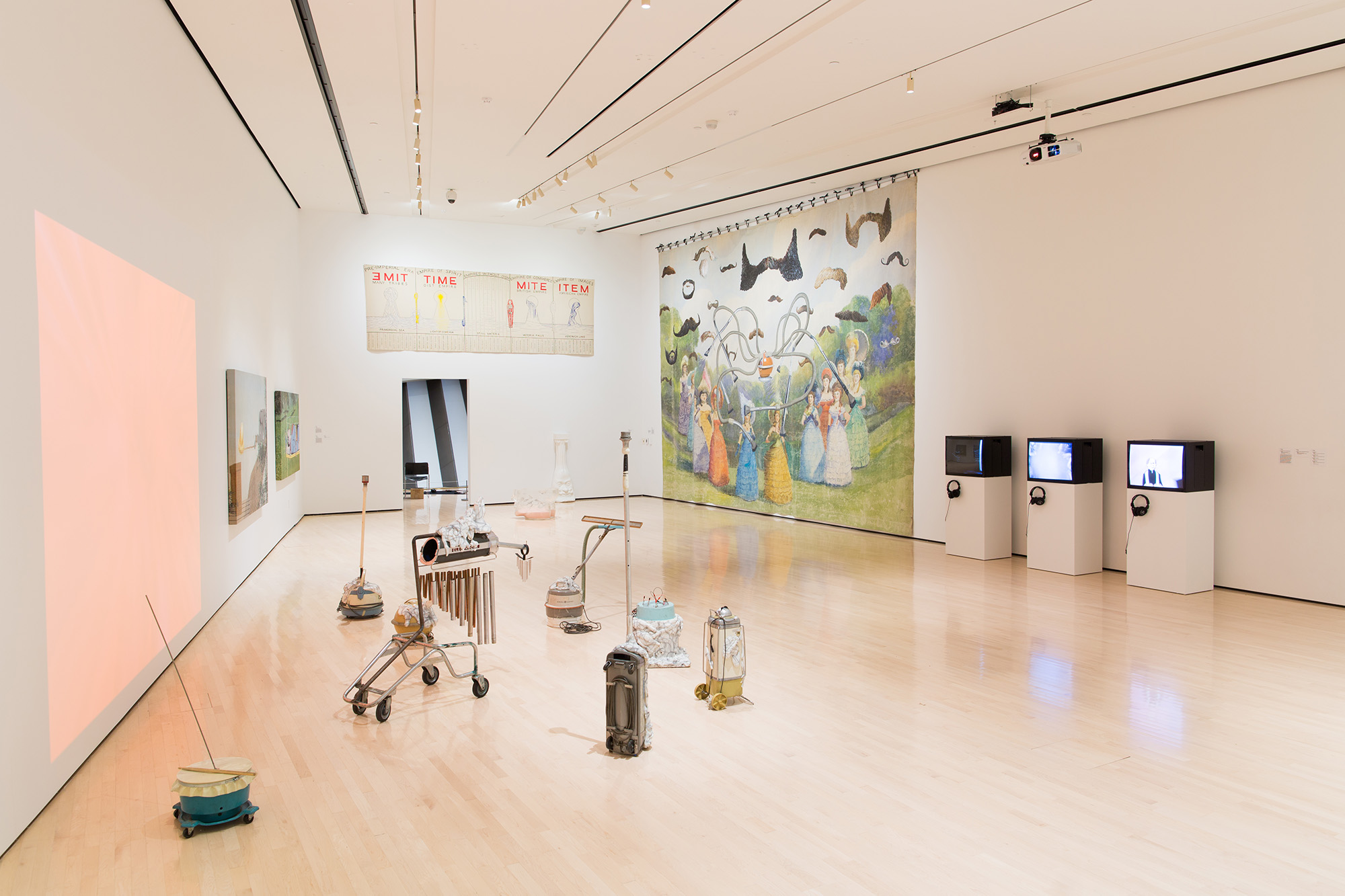 Michigan Stories:<i> Mike Kelley and Jim Shaw</i>, installation view at the Eli and Edythe Broad Art Museum at Michigan State University, 2017. Photo: Eat Pomegranate Photography