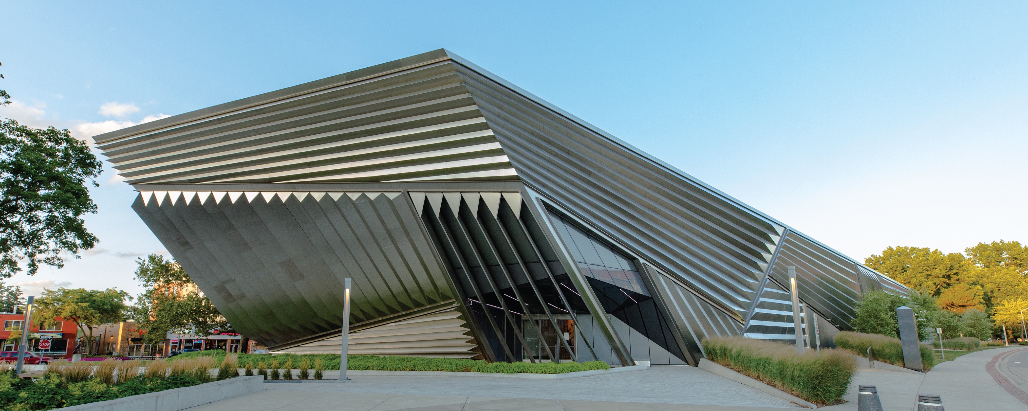 Exterior of the Broad Art Museum building architecture