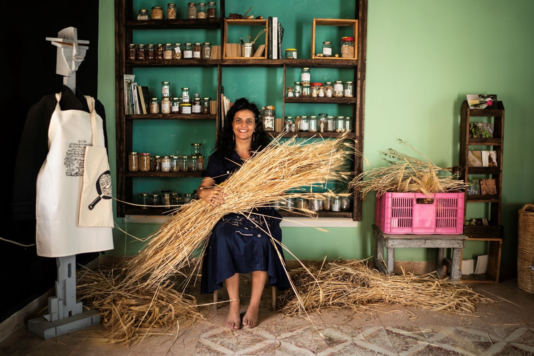 Vivien Sansour, <i>The heirloom seed library studio in the village of Battir, West Bank</i>, 2020. Courtesy the artist and the Palestine Heirloom Seed Library.