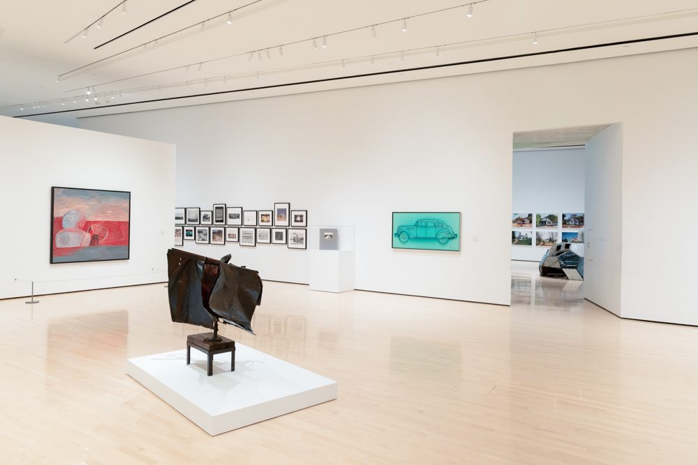 <i>InterStates of Mind: Rewriting the Map of the United States in the Age of the Automobile</i> installation view at the Eli and Edythe Broad Art Museum at Michigan State University, 2020. Photo: Eat Pomegranate Photography.