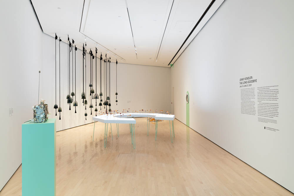 <i>Jenny Kendler: The Long Goodbye</i> installation view at the Eli and Edythe Broad Art Museum at Michigan State University, 2021. Photo: Eat Pomegranate Photography.
