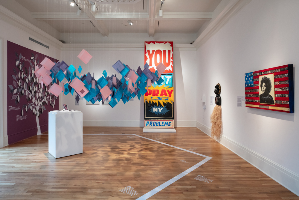 <i>Per(Sister): Incarcerated Women of Louisiana</i>, installation view at the Newcomb Art Museum of Tulane University, 2019. <i>Per(Sister)</i> is a traveling exhibition developed by the Newcomb Art Museum of Tulane University in New Orleans, Louisiana.