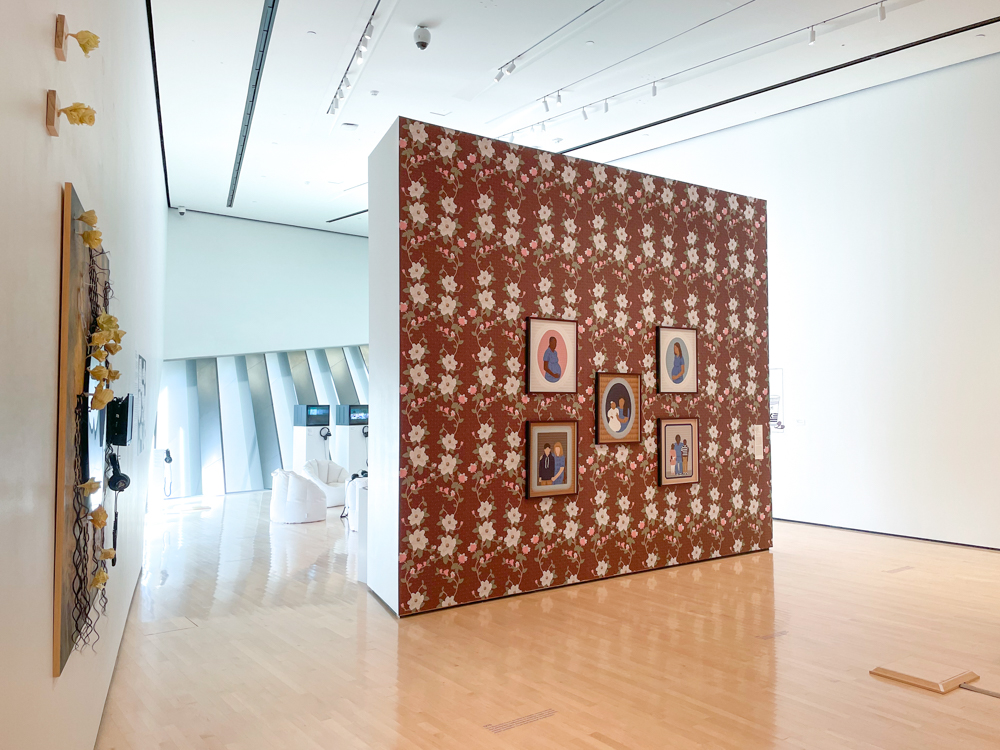 <i>Per(Sister): Incarcerated Women of the United States</i> installation view at the Eli and Edythe Broad Art Museum at Michigan State University, 2021. Photo: Zoe Kissel/MSU Broad. Per(Sister) is a traveling exhibition developed by the Newcomb Art Museum of Tulane University in New Orleans, Louisiana.