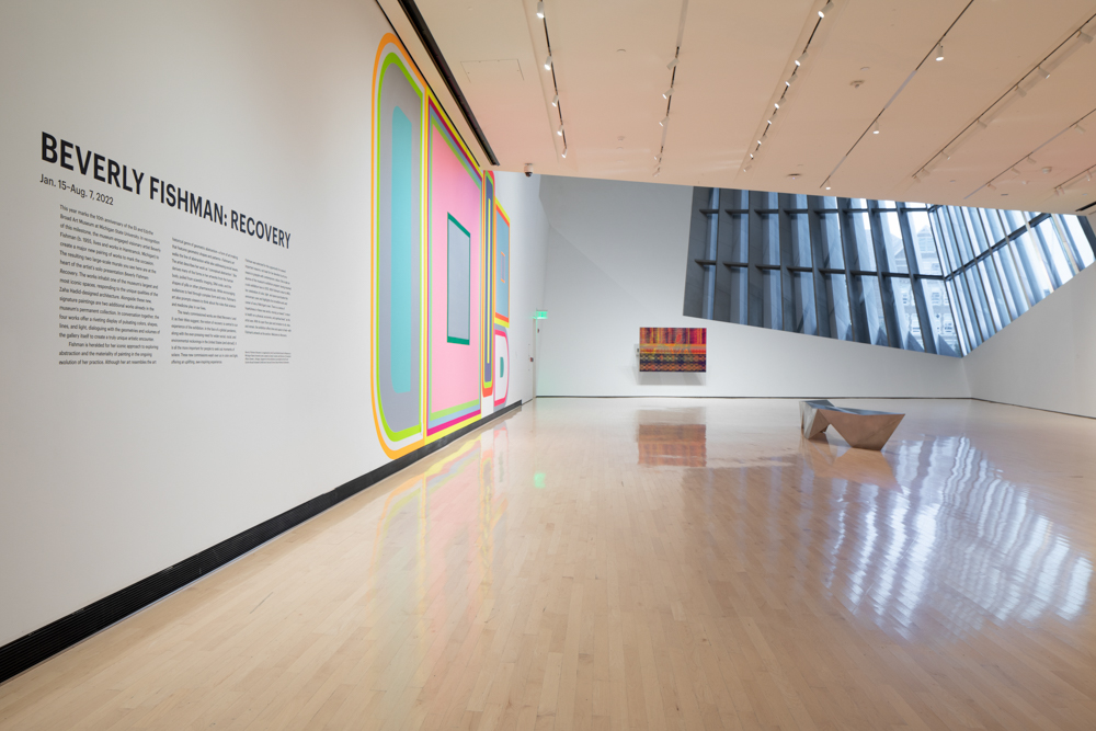 <i>Beverly Fishman: Recovery</i>, installation view at the Eli and Edythe Broad Art Museum at Michigan State University, 2022. Photo: Eat Pomegranate Photography.