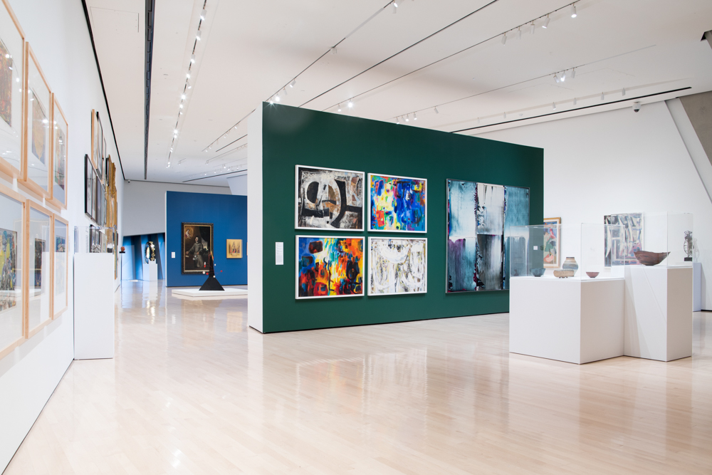 <i>History Told Slant: Seventy-seven Years of Collecting Art at MSU</i> installation view at the Eli and Edythe Broad Art Museum at Michigan State University, 2022. Photo: Eat Pomegranate Photography