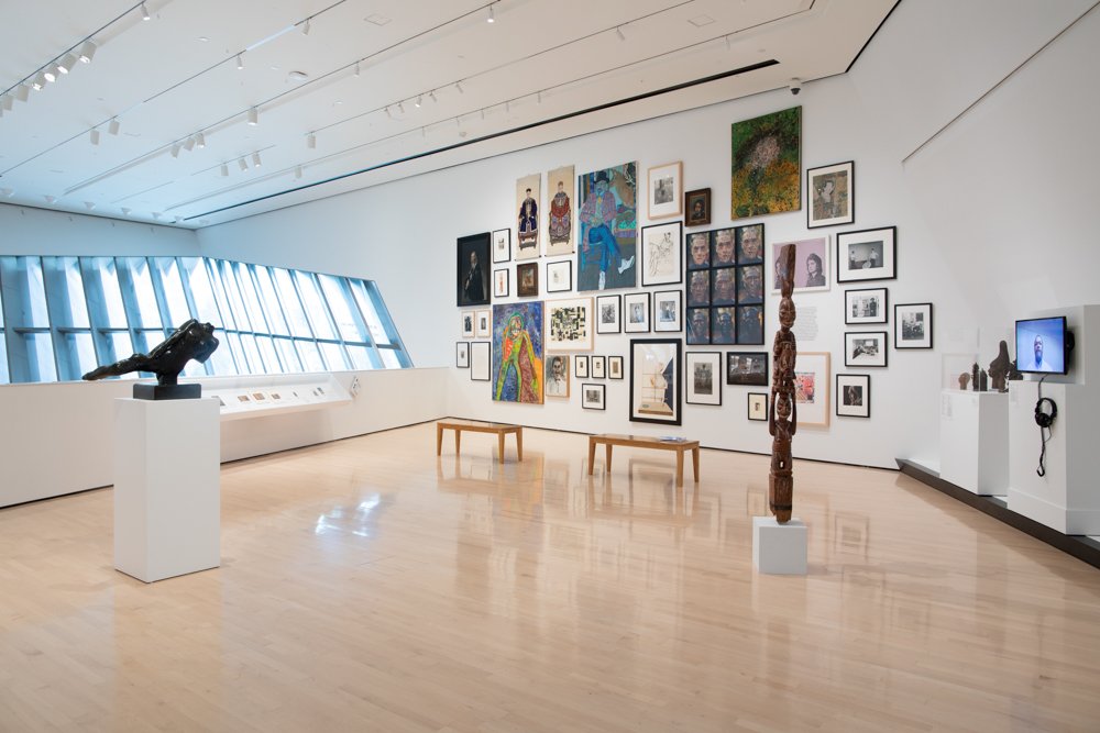 <i>History Told Slant: Seventy-seven Years of Collecting Art at MSU</i> installation view at the Eli and Edythe Broad Art Museum at Michigan State University, 2022. Photo: Eat Pomegranate Photography