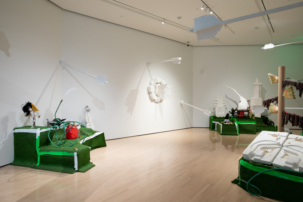 <i>Joseph Tisiga</i> installation view at the Eli and Edythe Broad Art Museum at Michigan State University, 2022. Photo: Eat Pomegranate Photography