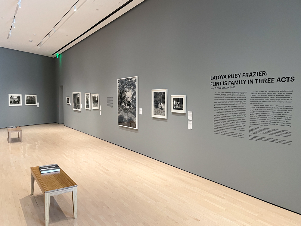 <i>LaToya Ruby Frazier: Flint Is Family In Three Acts</i> installation view at the Eli and Edythe Broad Art Museum at Michigan State University, 2022. Photo: Zoe Kissel/MSU Broad Art Museum